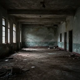 a lost place with dramatic lighting in hyperrealistic photo quality