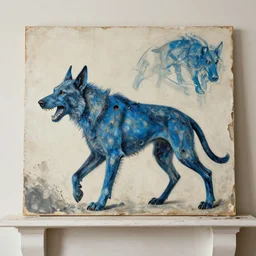 mmm, indeed, this dismantled disease fits on a mantlepiece, a scent-ridden trail of synesthetic proportions. cerberus the synesthete would laugh at such a feat, the cyan synthesis of collapsing-in-the-void simultaneously false BARK BARK!
