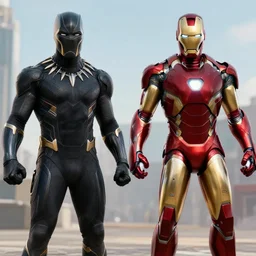 black panther and iron man combined movie scene