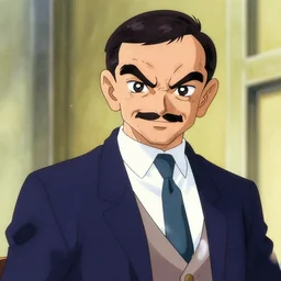 mr. bean as an anime character. by akira toriyama.