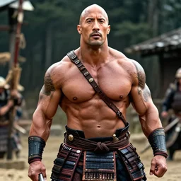 dwayne johnson as samurai in last samurai movie