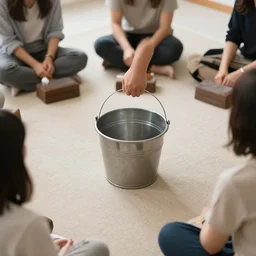 roam and play, zen koan, people with the bottom of the bucket fallen out