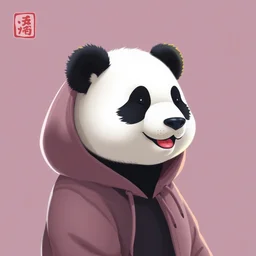 panda in hoodie by hsiao - ron cheng
