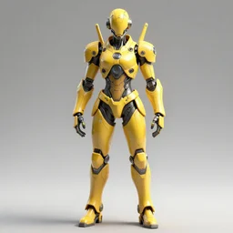 wight artifice cyber, armor, full body, cyber, cinema 4 d, c 4 d, redshift, red shift render, maxon, zbrush, zbrush sculpt, inspired by mamoru nagano, yellow, suit, natural lighting, realistic high detail 4 k render, sharp, armor, delicate decoration, unreal engine, octane render, ultra detailed, trending on artstation,, character design, sci fi
