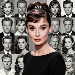 a fashion photo portrait of a young Katherine Hepburn, full makup, smokey eye, medium shot. In the style of Helmut newton, robert maplethorpe, Stefano Brunesci, Lachlan Bailey, Herb Ritts, Ellen Von Unwerth, Haris Nukem, Sardax, Annie Leibovitz. detailed photo, hd, 4k, trending on artstation, 35mm, f1.8