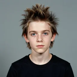 a portrait photograph of a skinny, odd, counter 2 5 - year punk rocker from the 1 9 7 0 s. portrait canon 8 5 mm f 1. 2 photograph head and shoulders portrait