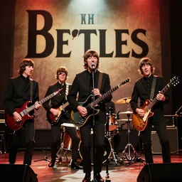 the Beatles giving a private concert to jesus