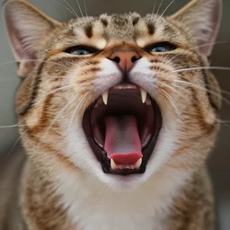 extreme close up of cat crying, 4 k, ultra hd, stock image