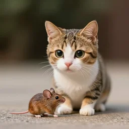 cat - mouse hybrid, a cross between a cat and a mouse, cute, photograph 3 5 mm, f 2. 0, amazing lighting