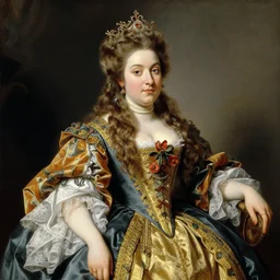 beautiful painting of a queen by franz xaver winterhalter, highly detailed, vivid, romanticism, 1 8 6 0 s style art, high quality, elegant, fancy