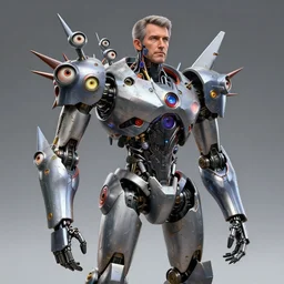 highly detailed ted cruz with multiple eyes and spikes, limbs by alex gray, android jones, karol bak, ayami kojima, artgerm, concept art, sharp angles, robot, 3 d, octane render, 8 k, unreal engine