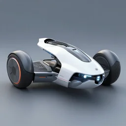 futuristic hoverbike concept art by Wayne Barlow trending on artstation