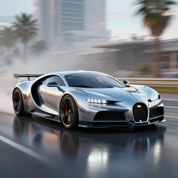 a film still of a single futuristic bugatti from the year 2 0 7 5 designed by apple, sport car gran turismo 7 forza horizon need for speed fast and furious 5 unreal engine supercar hypercar game concept car octane render, 4 khd 2 0 2 2 3 d cgi rtx style chrome reflexion global illumination ray tracing hdr arstation pixar and disney unreal