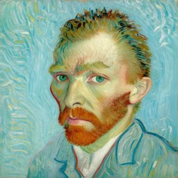 a van gogh painting of the face of a person named keith smeltwort