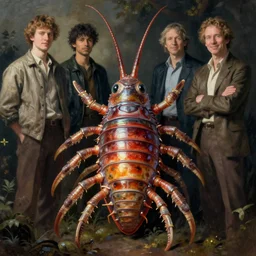 zoological portrait of a human trilobite by kuldar leement and ruan jia and brad rigney and micha karcz and brad rigney