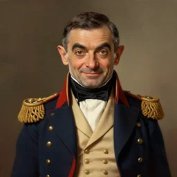 a portrait of Mr Bean as Napoléon Bonaparte, detailed, centered, digital painting, artstation, concept art, donato giancola,  WLOP, Boris Vallejo, Breathtaking, 8k resolution, extremely detailed, beautiful, establishing shot, artistic, hyperrealistic, octane render