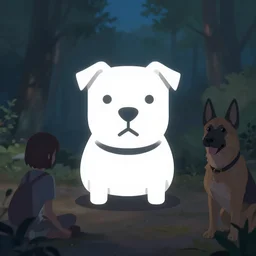 icon stylized minimalist dog pitt bull german shepherd mix ( ( ( ( ( folded ears ) ) ) ) ), loftis, cory behance hd by jesper ejsing, by rhads, makoto shinkai and lois van baarle, ilya kuvshinov, rossdraws global illumination