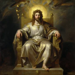 the lord of souls on his throne, by jacques - louis david, by greg rutkowski, by zdzisław beksinski, by josep tapiro baro, trending on artstation, featured on pixiv, masterpiece, oil on canvas, cinematic composition, dynamic beautiful lighting,