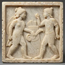 carved soapstone relief paneling