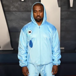 a photograph of Kanye West in a fish costume