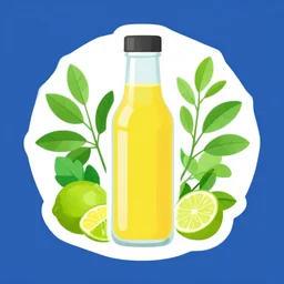 moringa lime ginger juice, vector art, logo, label, template, moringa oleifera leaves, trending on artstation