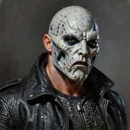 ultra realistic portrait painting of tom selleck as doomguy, art by frank frazetta, 4 k, ultra realistic, highly detailed, epic lighting