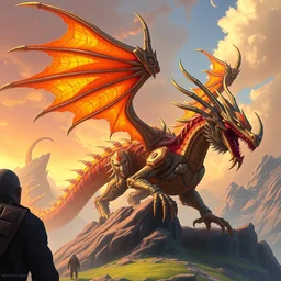 mount epic mechanical dragons screenshot world of warcraft mounts worldboss borberland comics by jesper ejsing art and by feng zhu, by rhads, makoto shinkai and lois van baarle, ilya kuvshinov, rossdraws global light 3 d rtx hdr