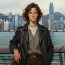 a personification of hong kong, highly detailed, digital painting, artstation, concept art, sharp focus, illustration, art by greg rutkowski and alphonse mucha