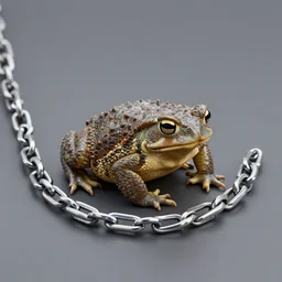 chain toad grading, 3 d render, high quality, focus on sharpness, object focus
