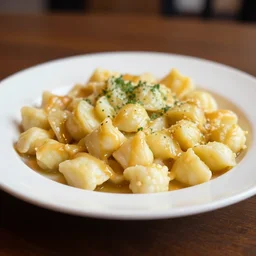 a photo of cooked maclanky served on a plate, food photo, professional food instagram, iphone, 3 0 mm, bokeh