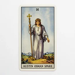 ninth of wands tarot card by austin osman spare