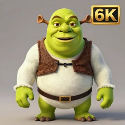 Commercial Photo Of A Shrek Plushie, 8K, Photorealistic