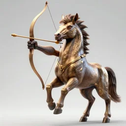 a majestic mythical centaur drawing its bow, octane render, 8 k very detailed such wow omg