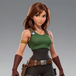beautiful and strong female warrior character brown hair april o ’ neil from teenage mutant ninja turtles ( tmnt 1 9 8 7 ), by boris valejo and frank franzetta, trending on artstation!