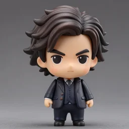 terry crews, a nendoroid of peter dinklage figurine, realistic face, detailed, product photography
