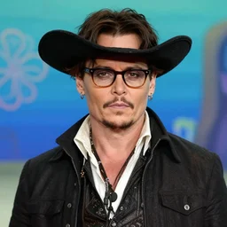 Jonny depp as the Flying Dutchman from spongebob