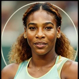 Portrait of Serena Williams by Alfons Mucha