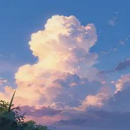 game digital wallpaper, anime, Makoto Shinkai , cloud, sky, plant, Original wallpaper, sunset