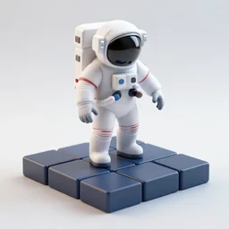 SOMA game style, astronaut