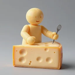 man made of cheese