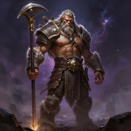 a dnd goliath barbarian, highly detailed, digital painting, artstation, cgscoiety, cinematic, full body portrait, concept art, 8K, best on artstation, cgsociety, wlop, Behance, pixiv, cosmic, epic, stunning, gorgeous,, masterpiece by Dorian Cleavanger and Stanley Lau, style by eddie mendoza, raphael lacoste, alex ross