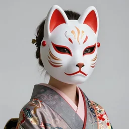 a Photorealistic dramatic fantasy render of a beautiful woman wearing a beautiful intricately detailed Japanese Wolf Kitsune mask and clasical Japanese Kimono by WLOP,Artgerm,Greg Rutkowski,Alphonse Mucha, Beautiful dynamic dramatic dark moody lighting,shadows,cinematic atmosphere,Artstation,concept design art,Octane render,8K The seeds for each individual image are: [3925694355, 3153453669, 3164140849, 2168400184, 3445972813, 1101783851, 3359744262, 1621648002, 3373250780]