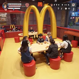 gameplay screenshot of a mcdonald's playplace in elden ring