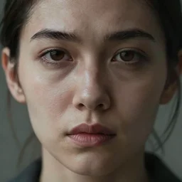 close up of an unsettling person, highly detailed, realistic lighting, 4 k
