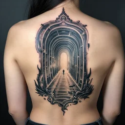 my back tattoo is a portal to another dimension