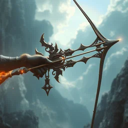 a bow of unlimited arrow fantasy artwork epic detailed and intricate digital painting trending on artstation by wlop octane render