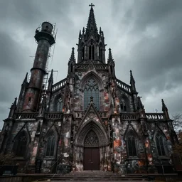 industrial gothic church of the drowned god Kev Walker style