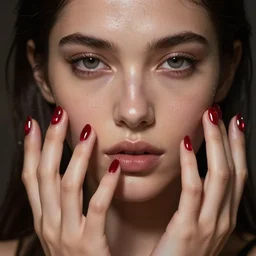 epic masterpiece portrait spiritual, sweaty skin, hyperrealistic, octane render, cinematic, beautiful face and flawless skin, perfect hands, 5 fingers, ruby,  by Edgar Maxence and Ross Tran and Michael Whelan, Legends of Runeterra
