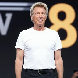 photo still of clint eastwood on stage at vans warped tour!!!!!!!! at age 6 8 years old 6 8 years of age!!!!!!!! stage diving into the crowd, 8 k, 8 5 mm f 1. 8, studio lighting, rim light, right side key light