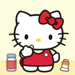 hello kitty doing drugs